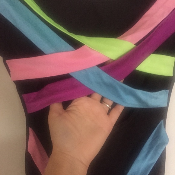 Little Black Coloured Criss Cross Dress - Picture 8 of 10